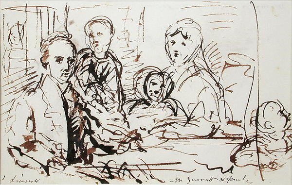 William Albin Garratt and Family by John Linnell