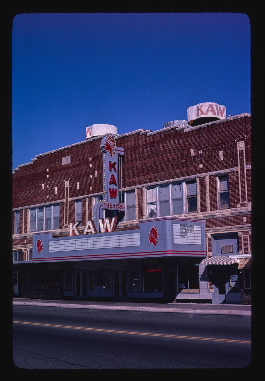 Kaw Theater, Washington Street, Junction City, Kansas, USA by John Margolies