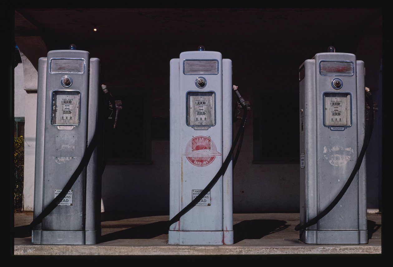 Olympic Gas Pumps, San Diego, California, USA by John Margolies