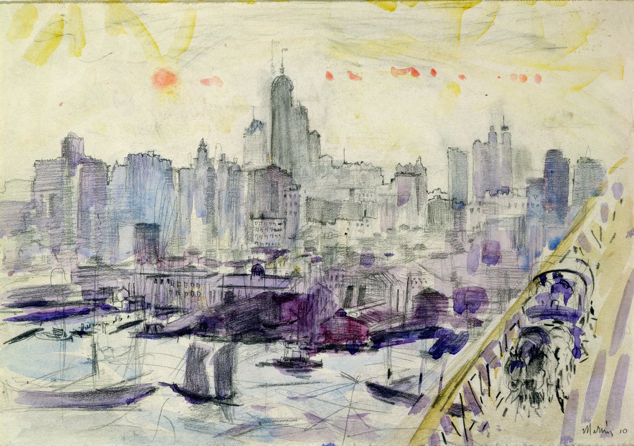 Brooklyn Bridge, New York by John Marin
