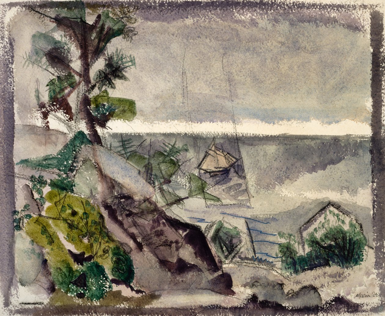 The Little Sailboat by John Marin