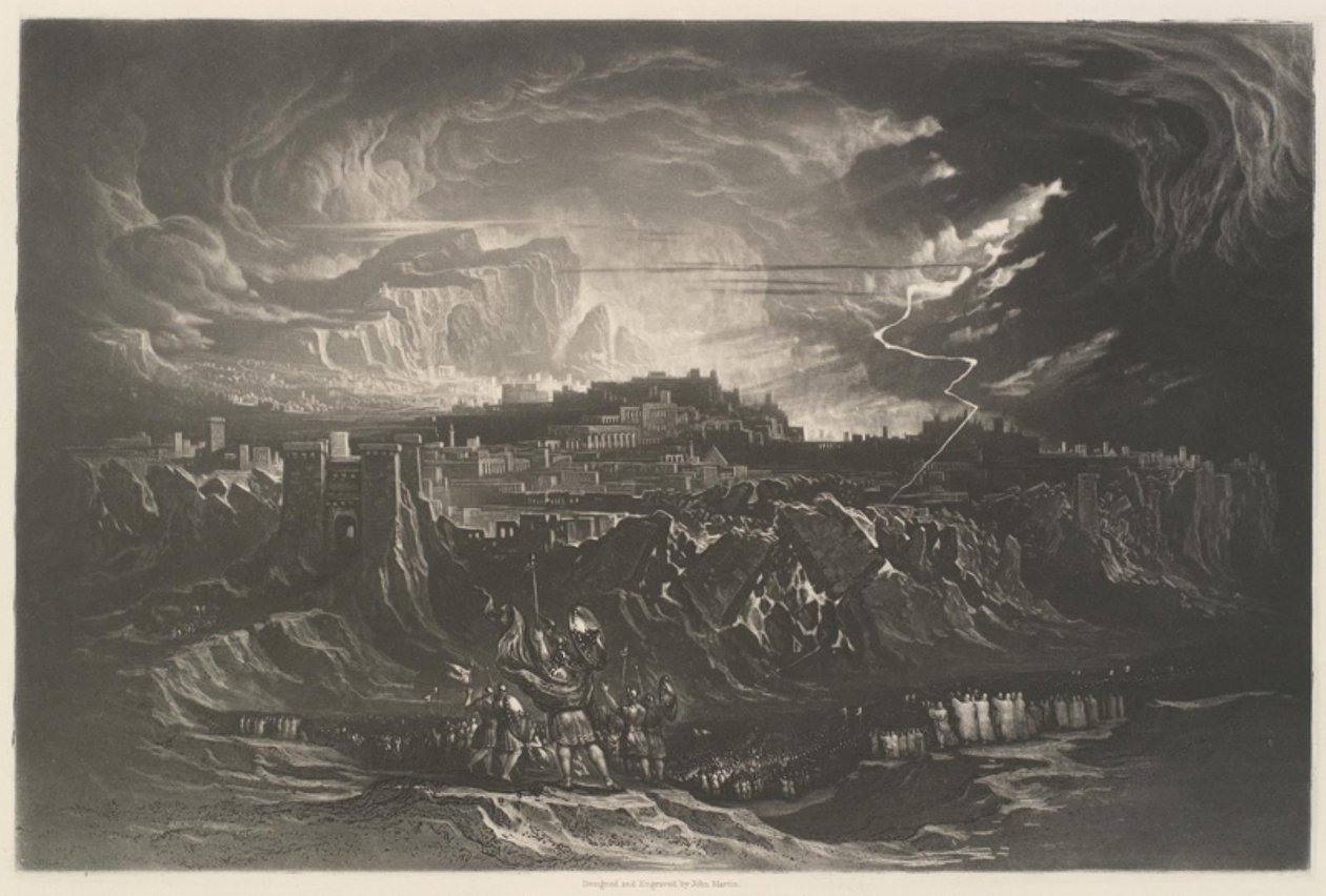 Fall of the Walls of Jericho by John Martin