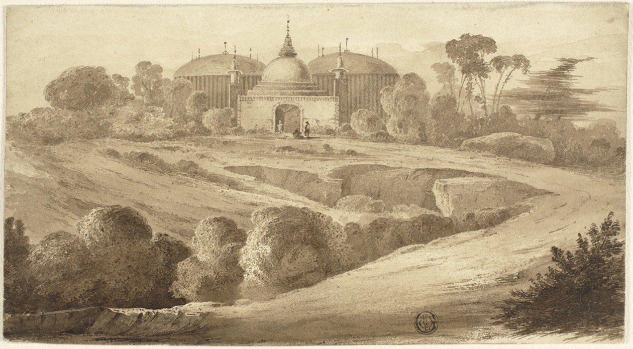 Fantastic Oriental Landscape by John Martin