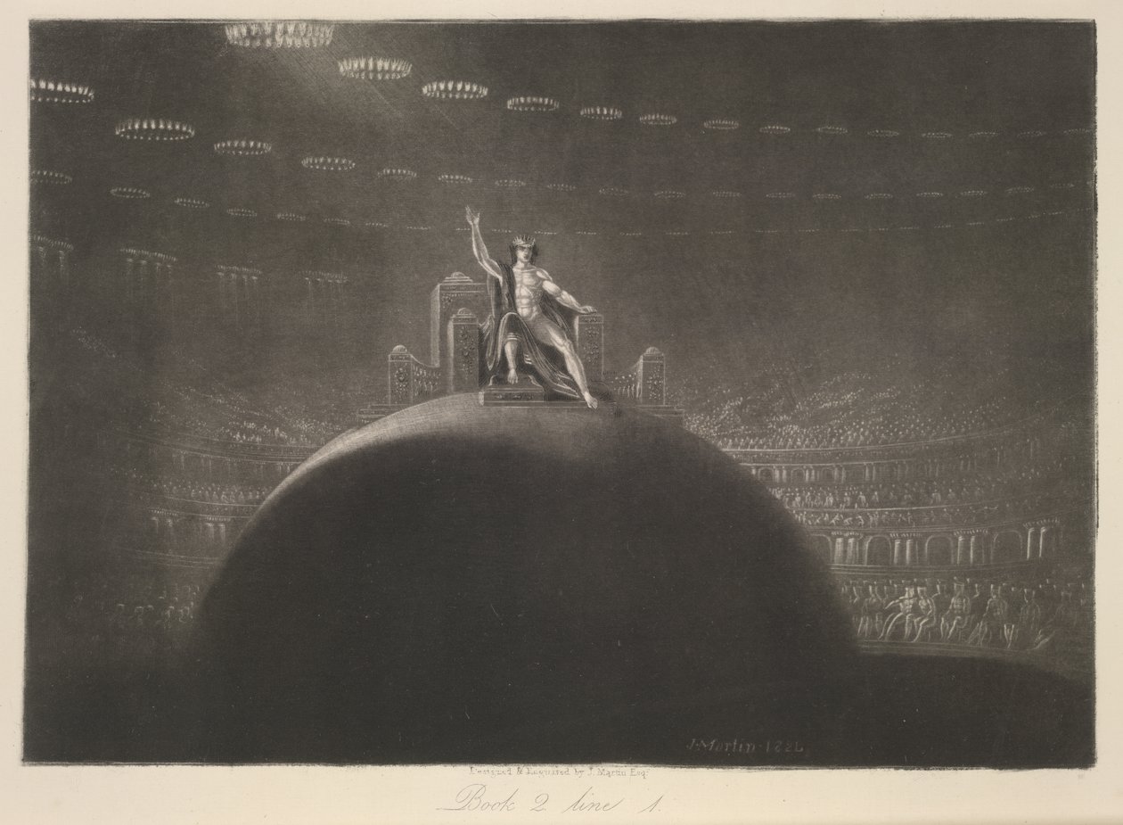 Satan on his throne, from 