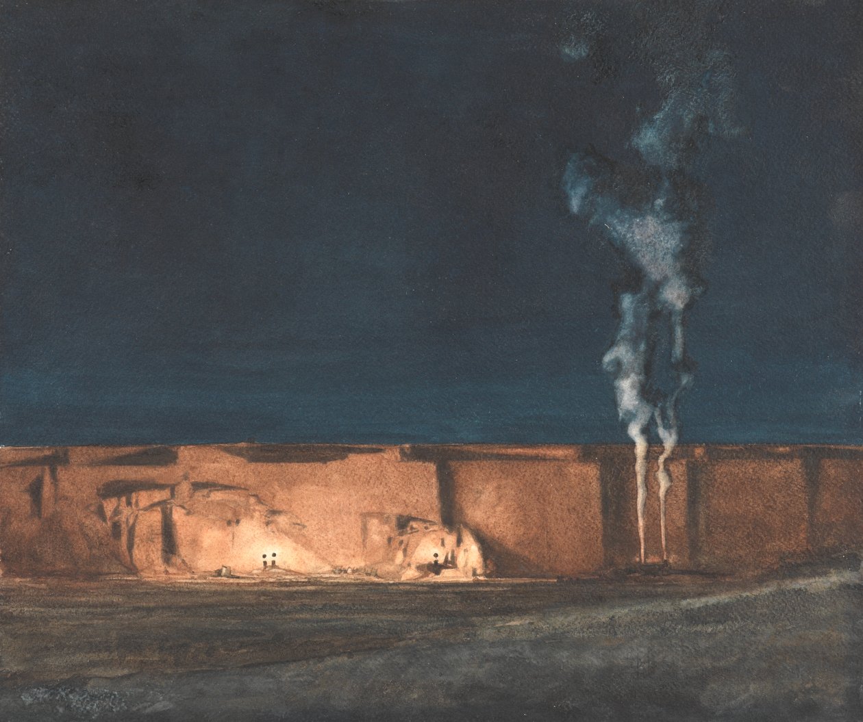 Gravel-Pit: Night by John Duncan