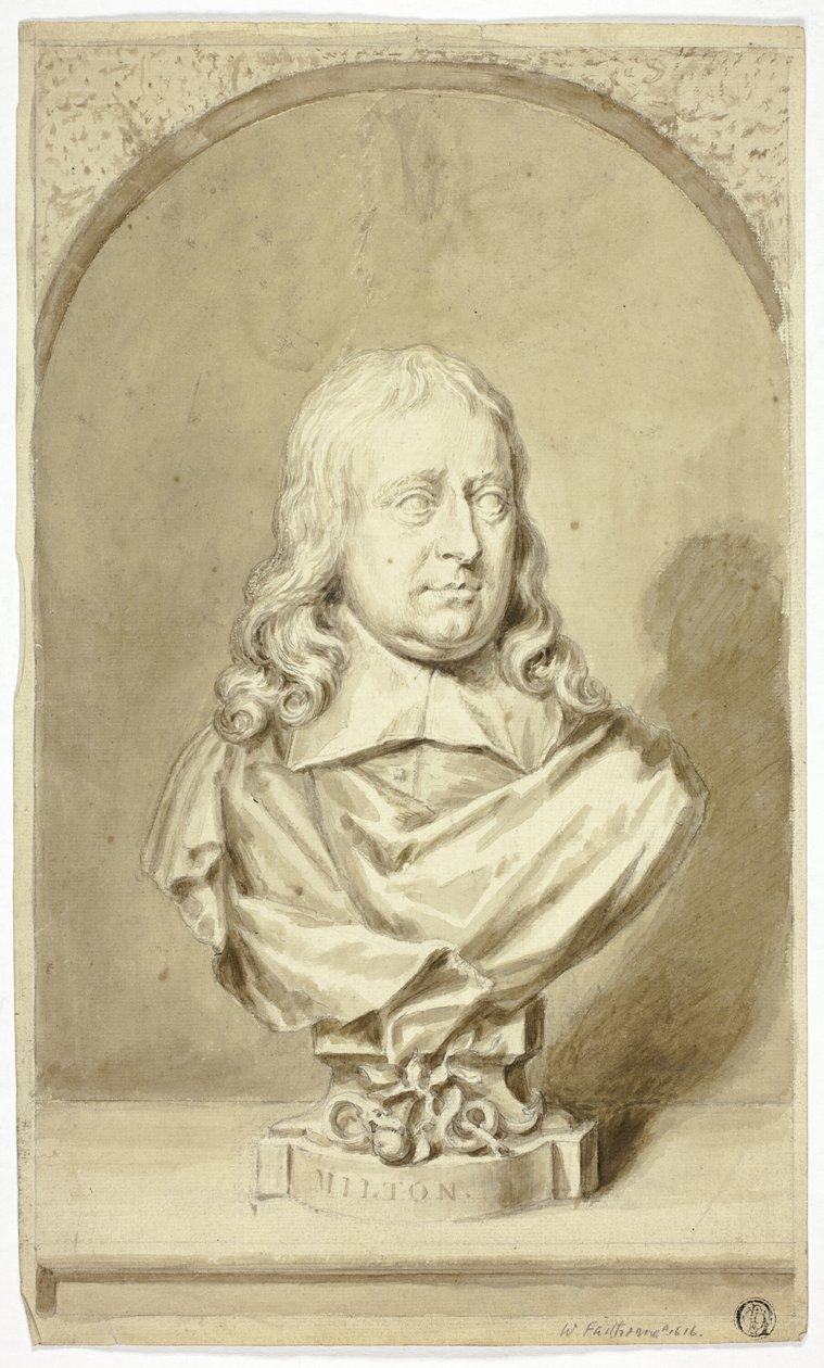 Bust of Milton by John Michael Rysbrack