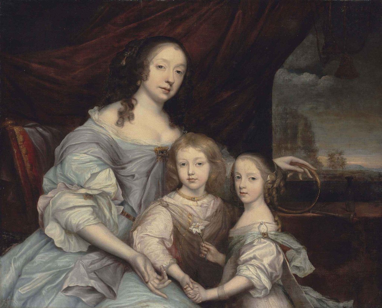 Mary Villiers and Her Children by John Michael Wright