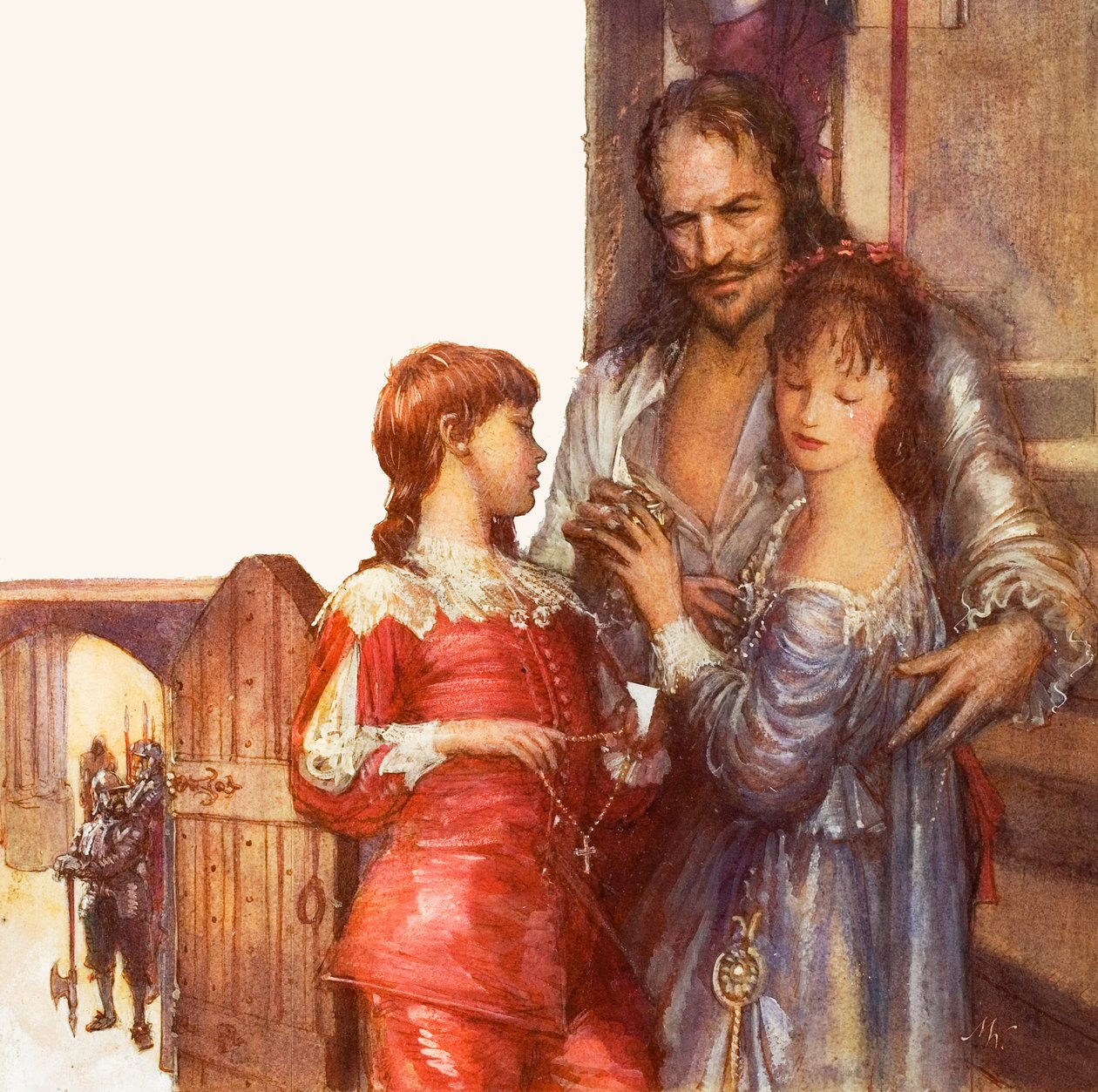 Charles I saying farewell to his Children by John Millar Watt