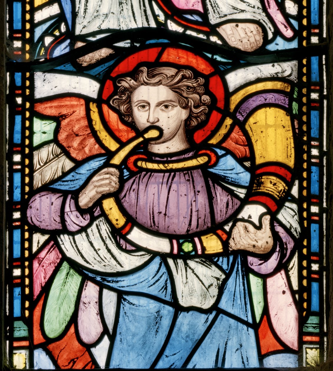 Angel blowing a horn by John Millner Allen