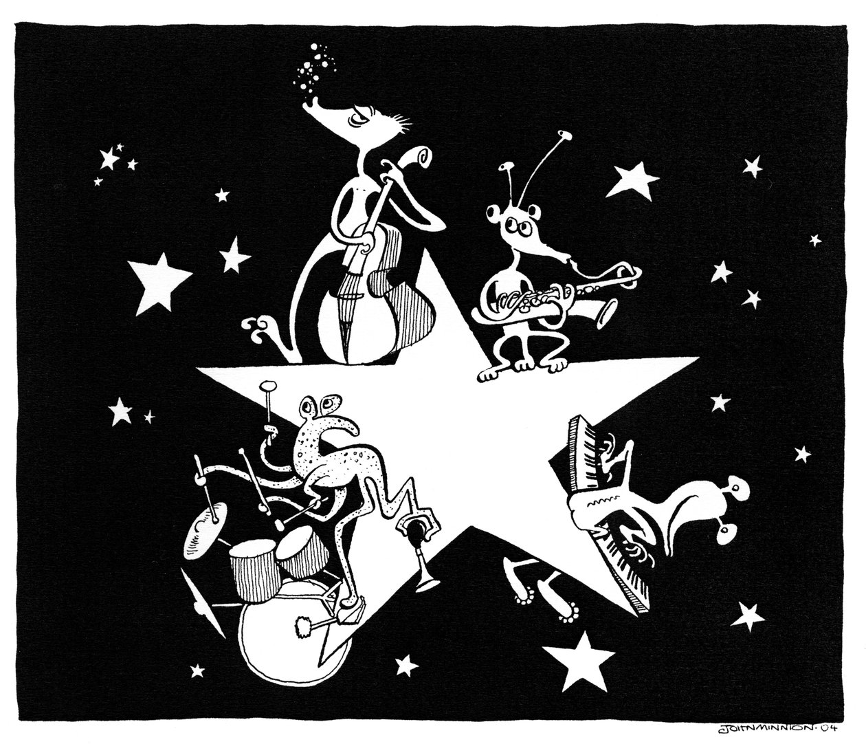 Alien All-Stars caricature by John Minnion by John Minnion