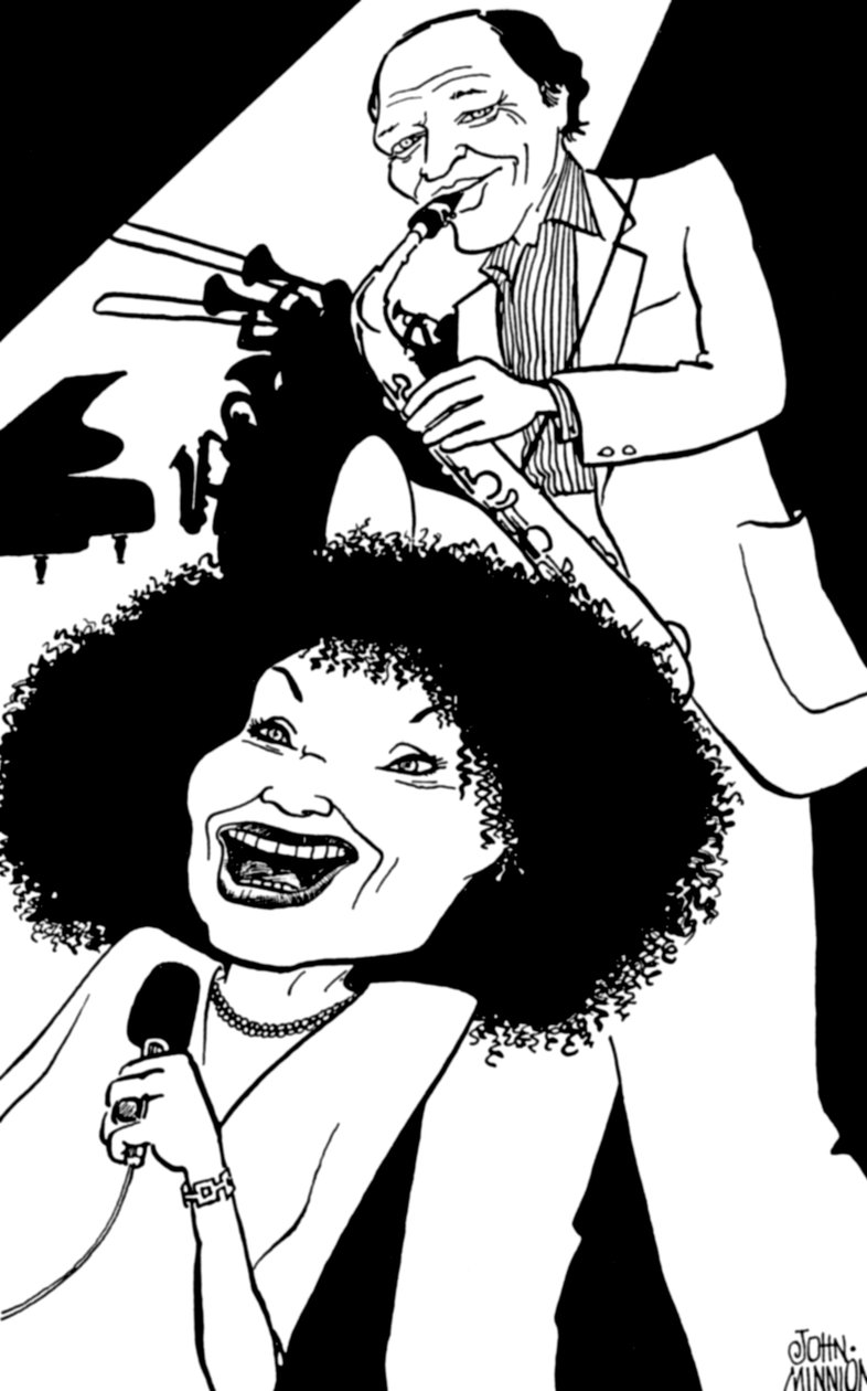 Cleo Laine and Sir John Dankworth, Dame Cleo Laine, Lady Dankworth, born Clementina Dinah Campbell by John Minnion