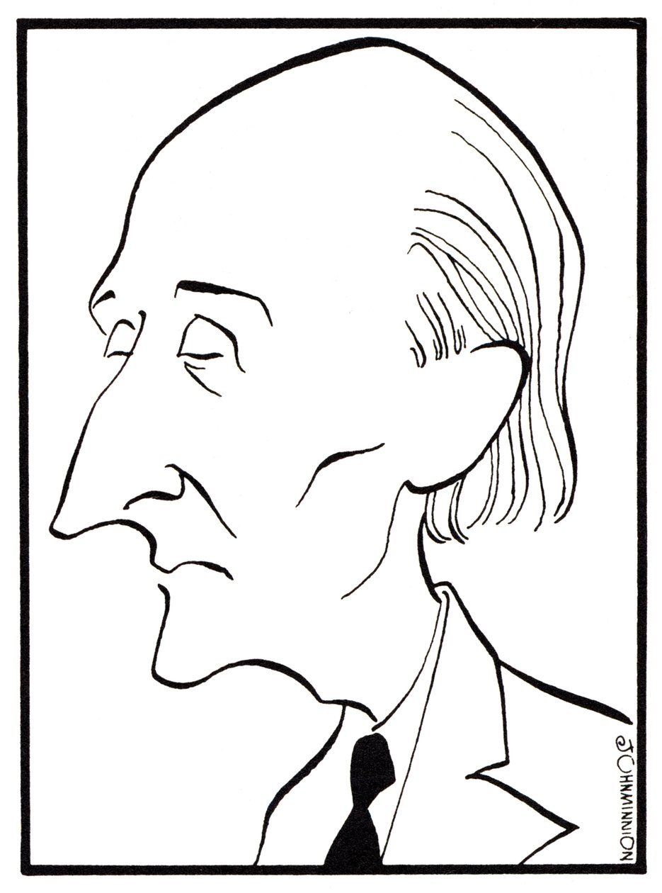 Frederick Delius, caricature by John Minnion