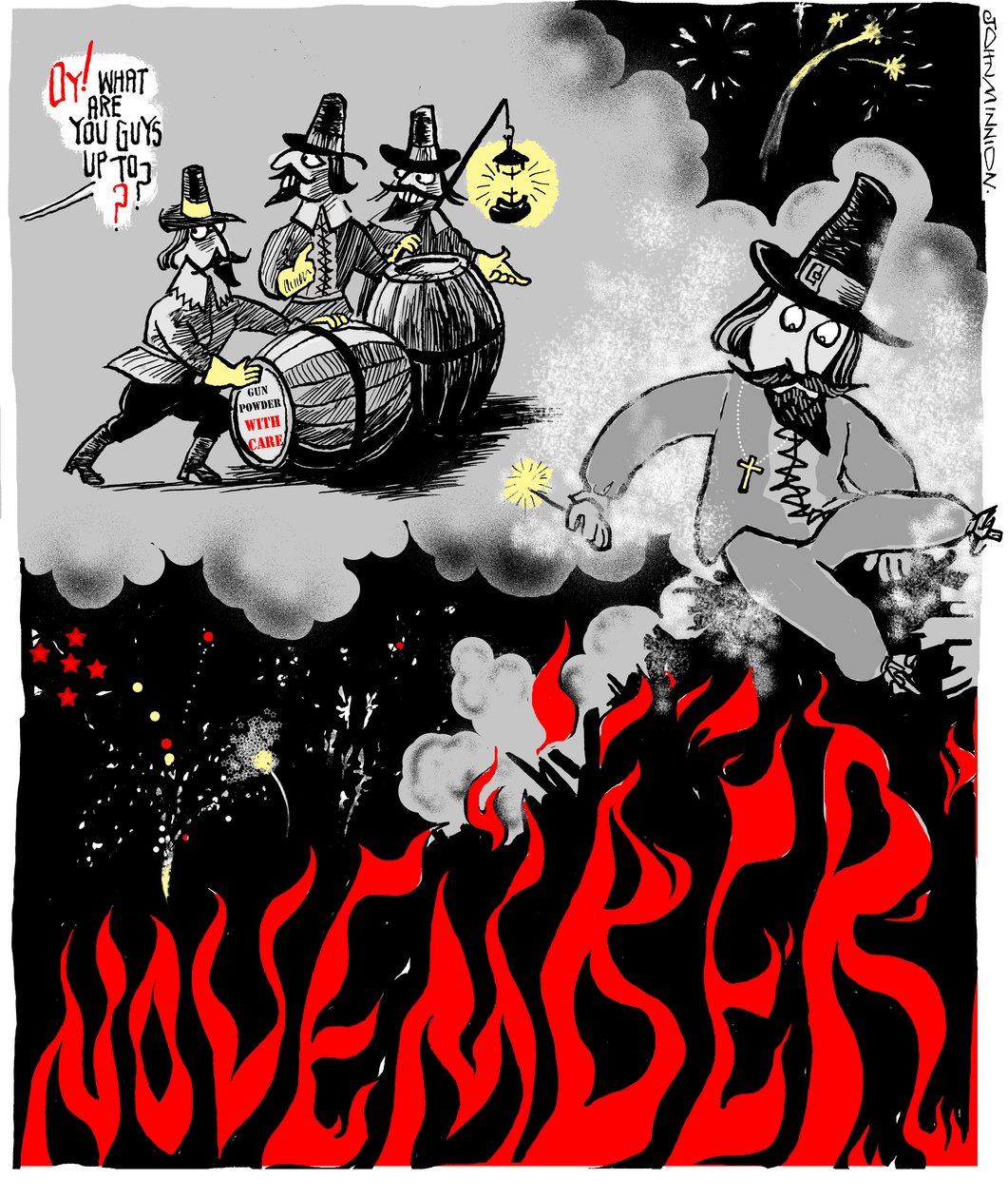 Guy Fawkes Day, 5 November by John Minnion