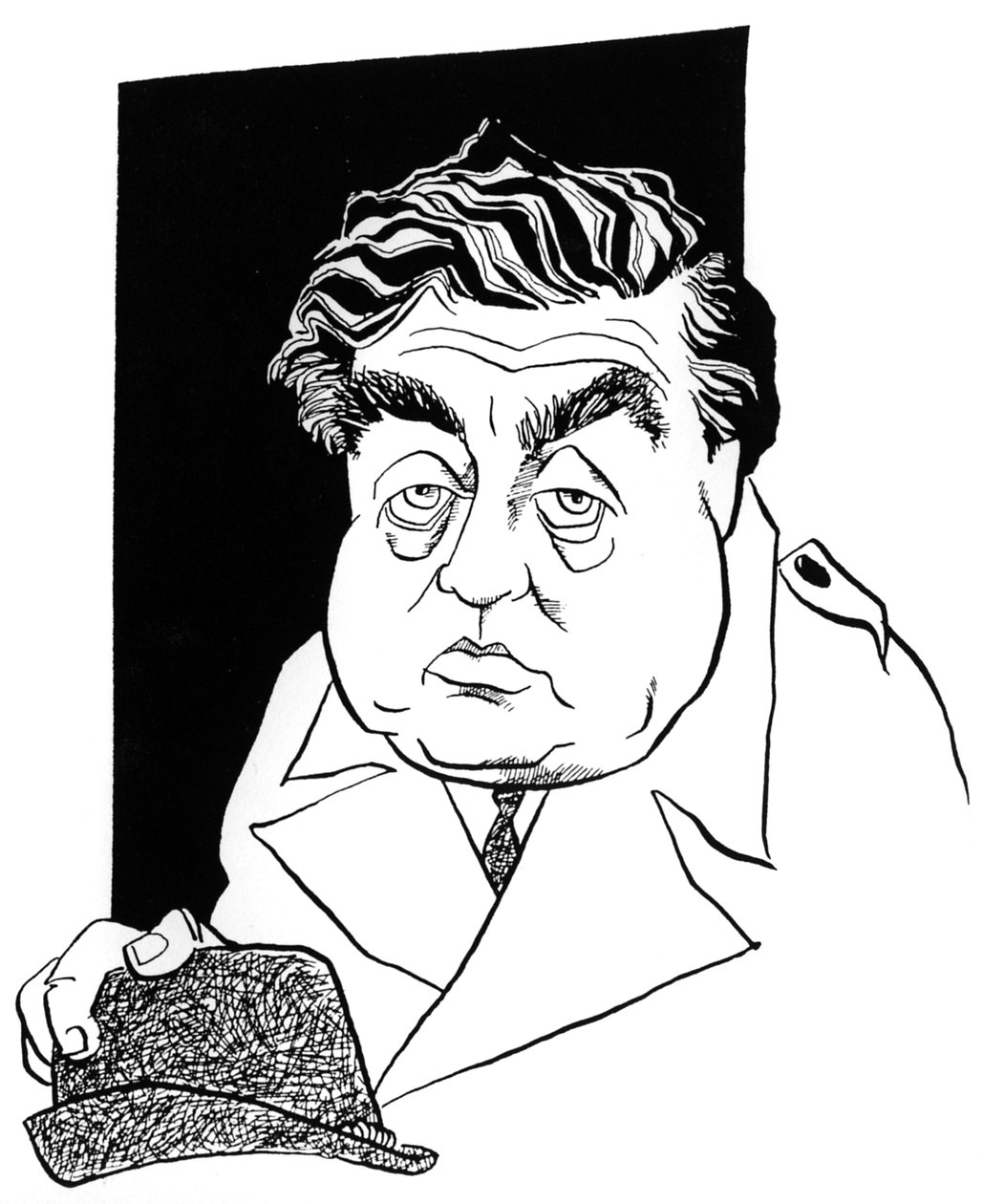 Tony Hancock - caricature by John Minnion