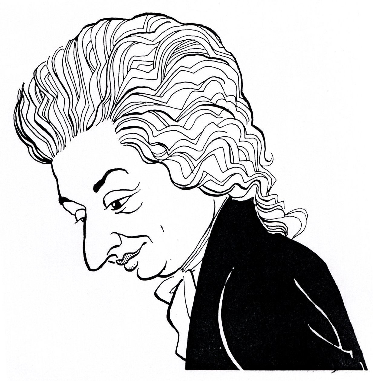 Wolfgang Amadeus Mozart - caricature by John Minnion