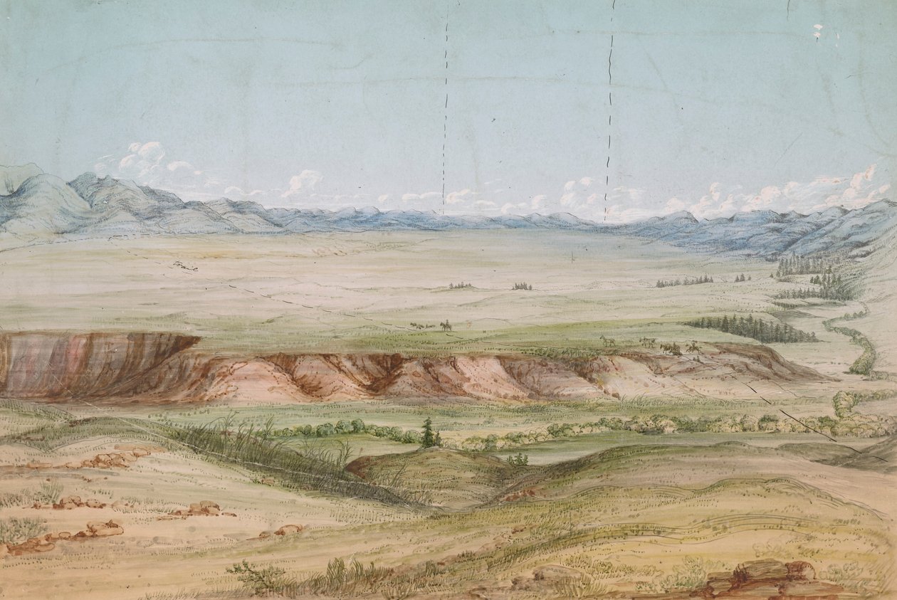 Big Hole Prairie from the North by John Mix Stanley
