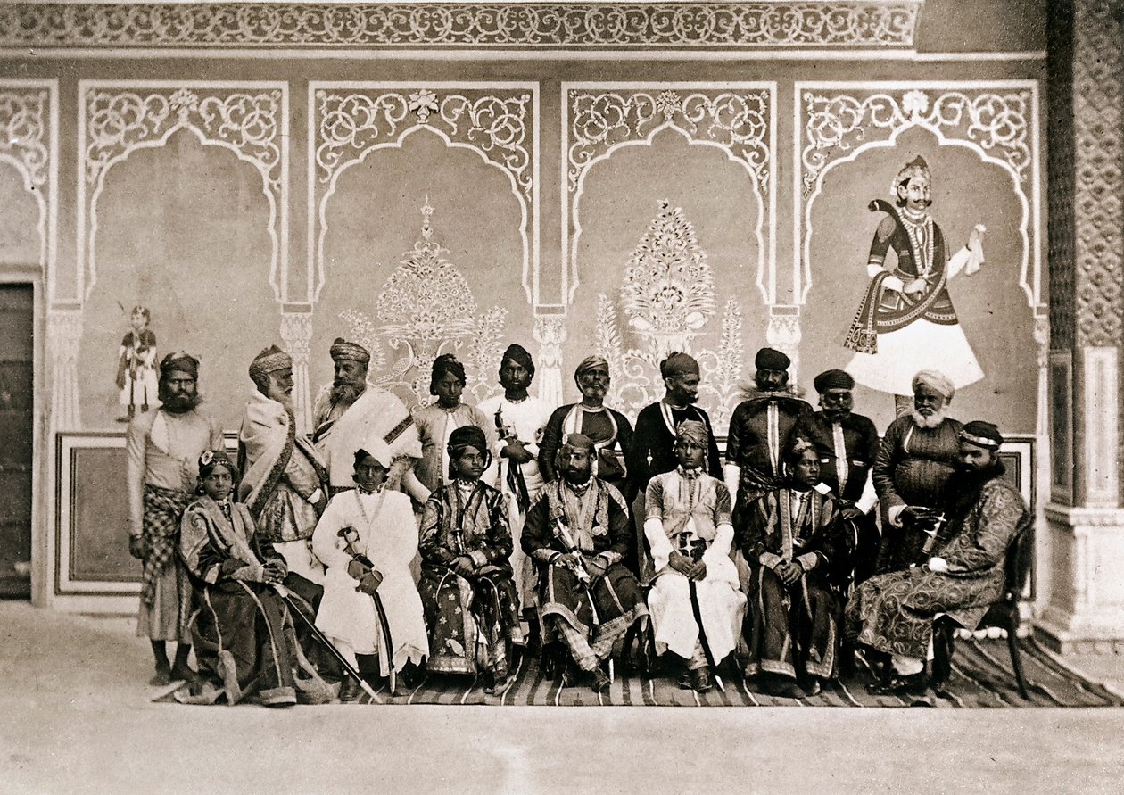 The Men of the Court of Ram Singh III, Maharaja of Jaipur by John Murray