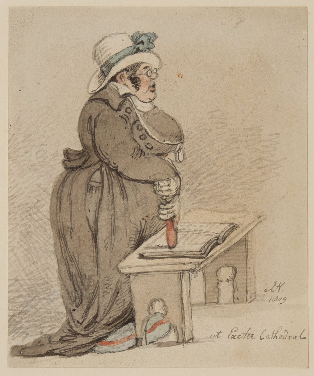 At Exeter Cathedral, 1809 by John Nixon