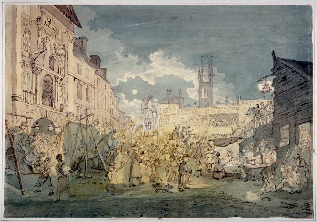 Bartholomew Fair, West Smithfield, City of London by John Nixon