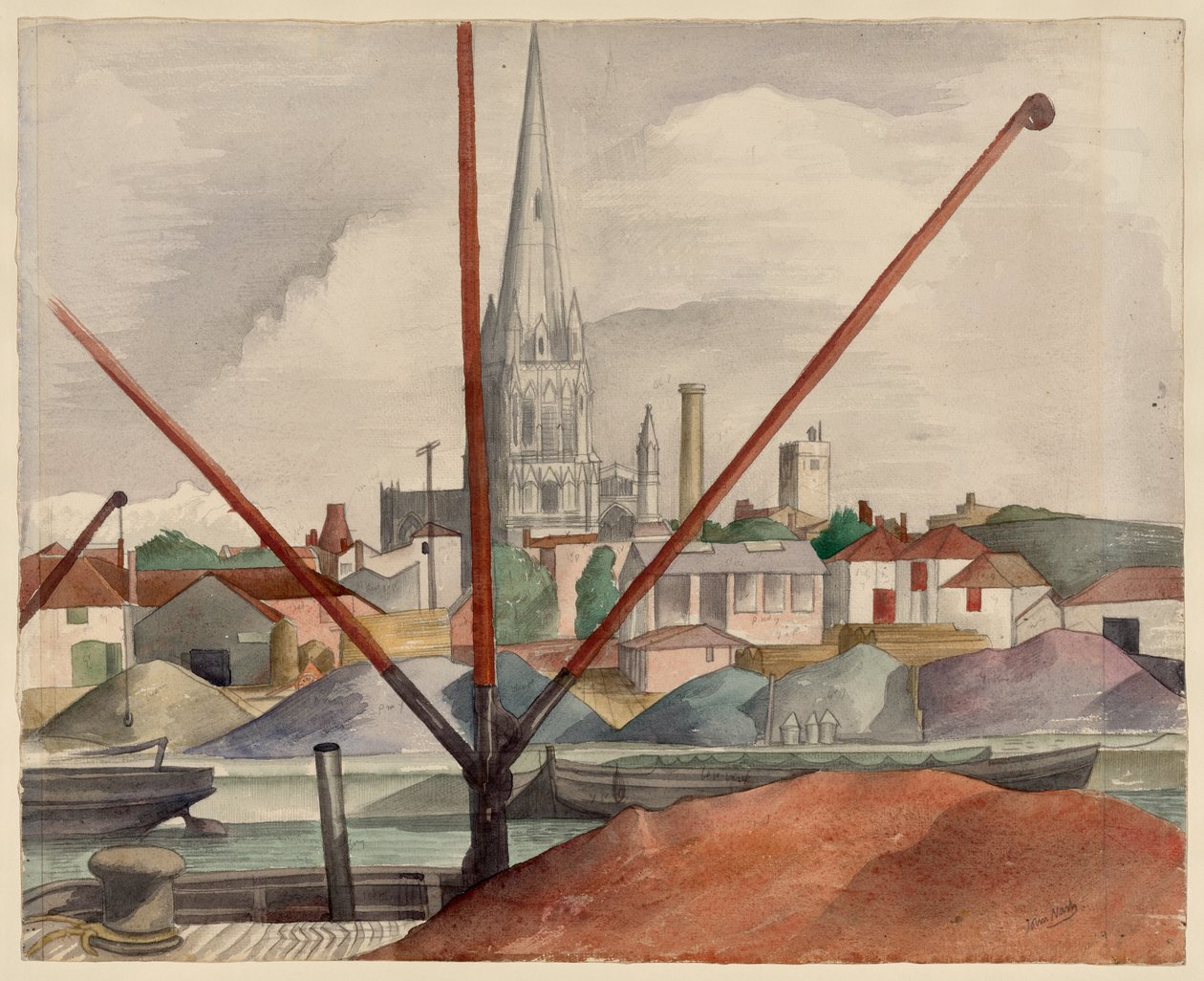 St Mary Radcliffe, Bristol by John Northcote Nash