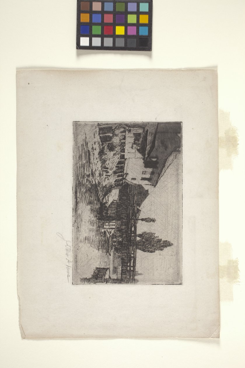 Bavarian Barn and Grainstack by John Otis Adams