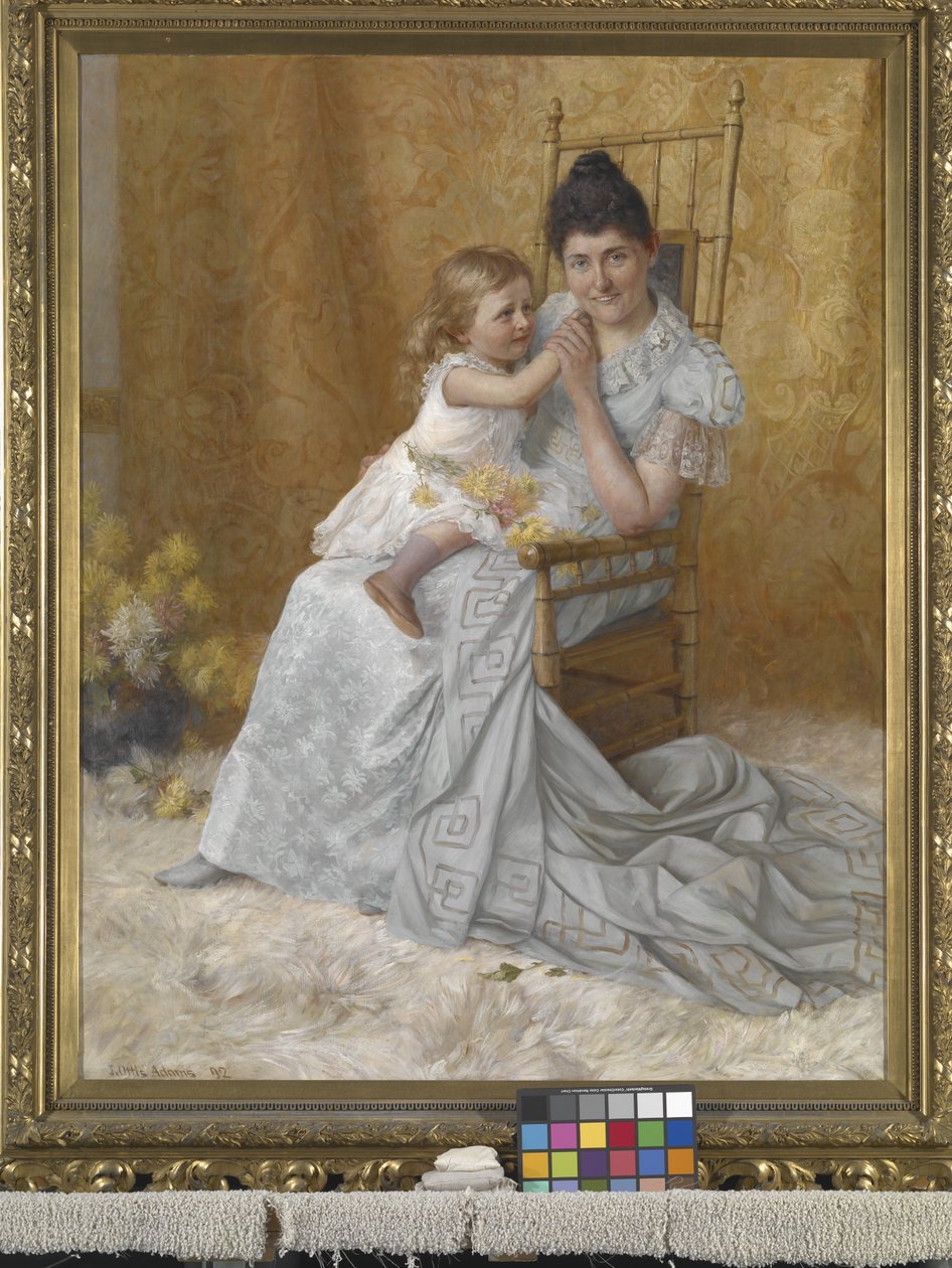 Portrait of Martha Wysor Marsh and Son, John Edwin by John Otis Adams