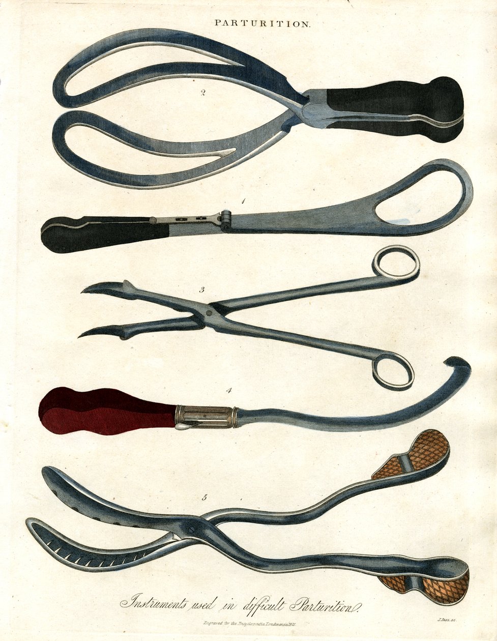 Obstetrical Instruments Used in Difficult Childbirth by John Pass