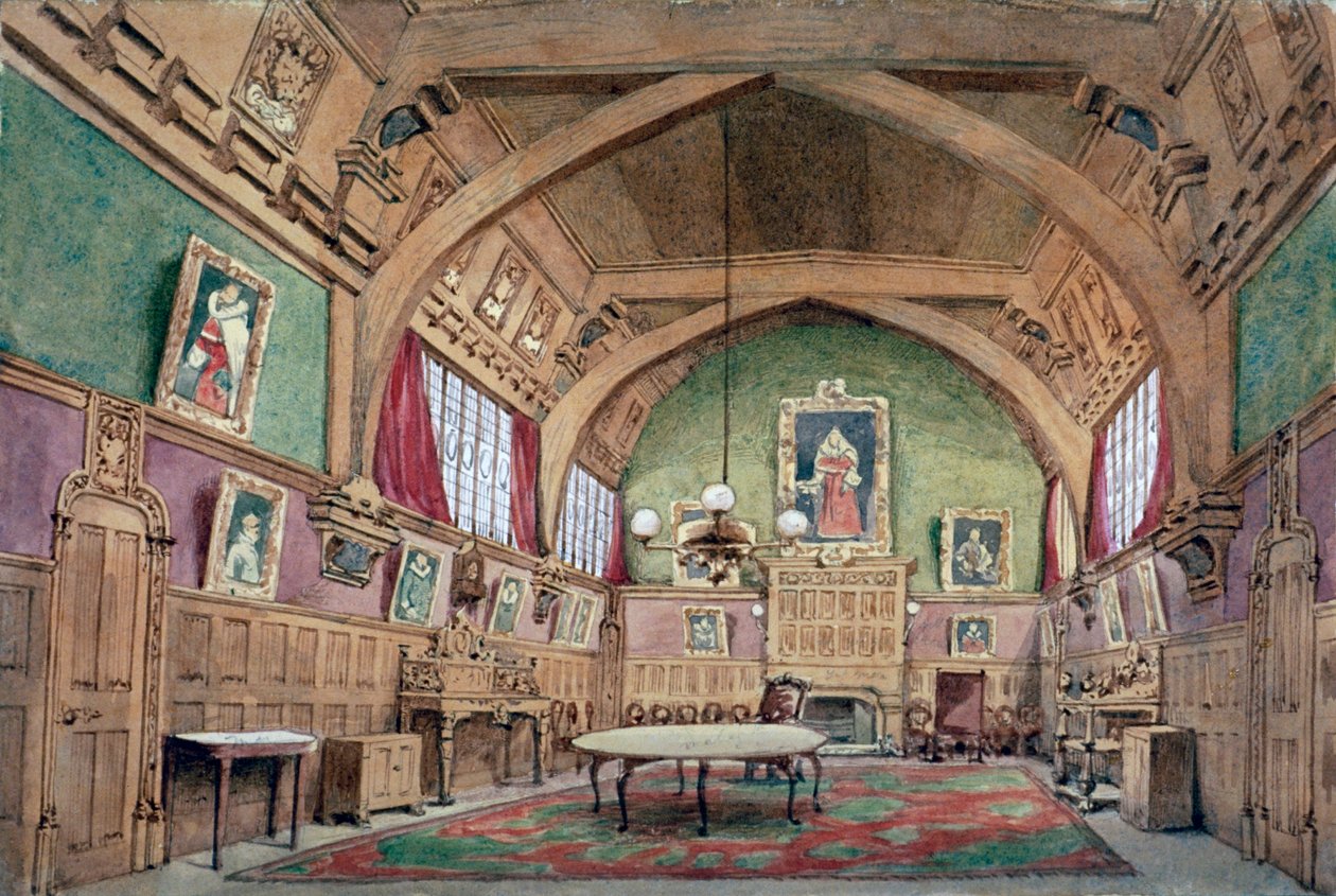 Interior View of the Hall in Barnard
