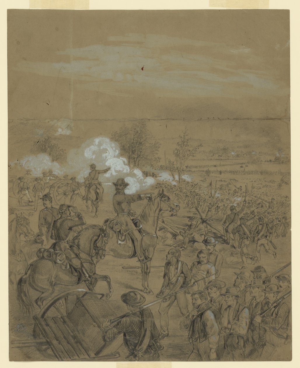 An Officer Directing His Troops into Battle by John R. Chapin
