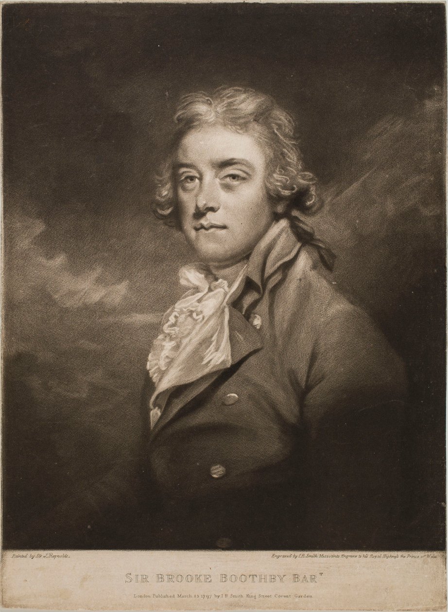 Portrait of Sir Brooke Boothby by John Raphael Smith