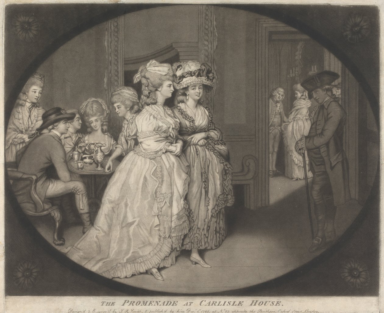 The Promenade at Carlisle House by John Raphael Smith