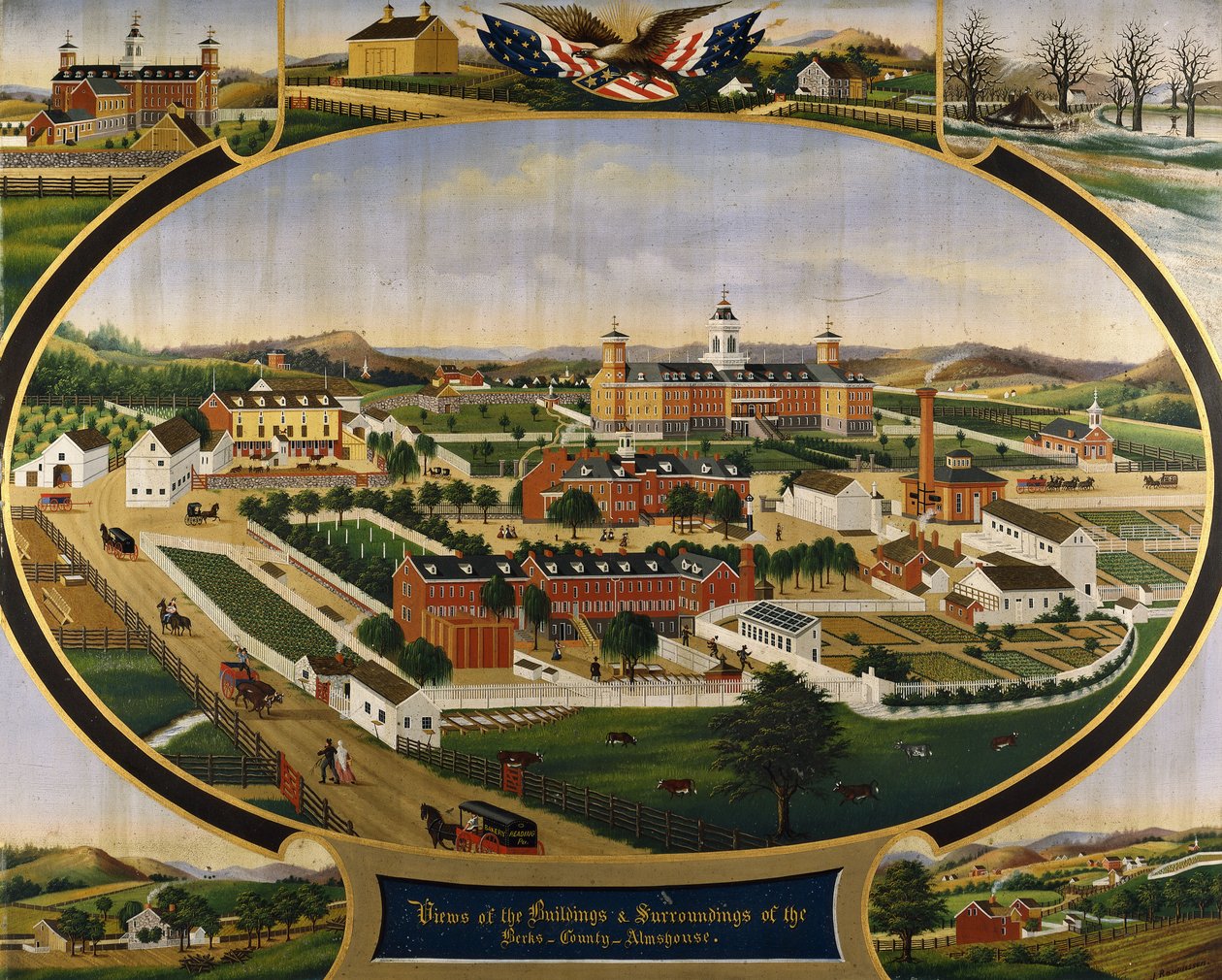 Views of the Buildings and Surroundings of the Berks County Almshouse by John Rasmussen