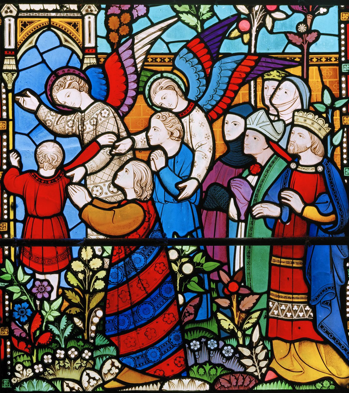 The Saved (detail from The Last Judgement) by John Richard Clayton