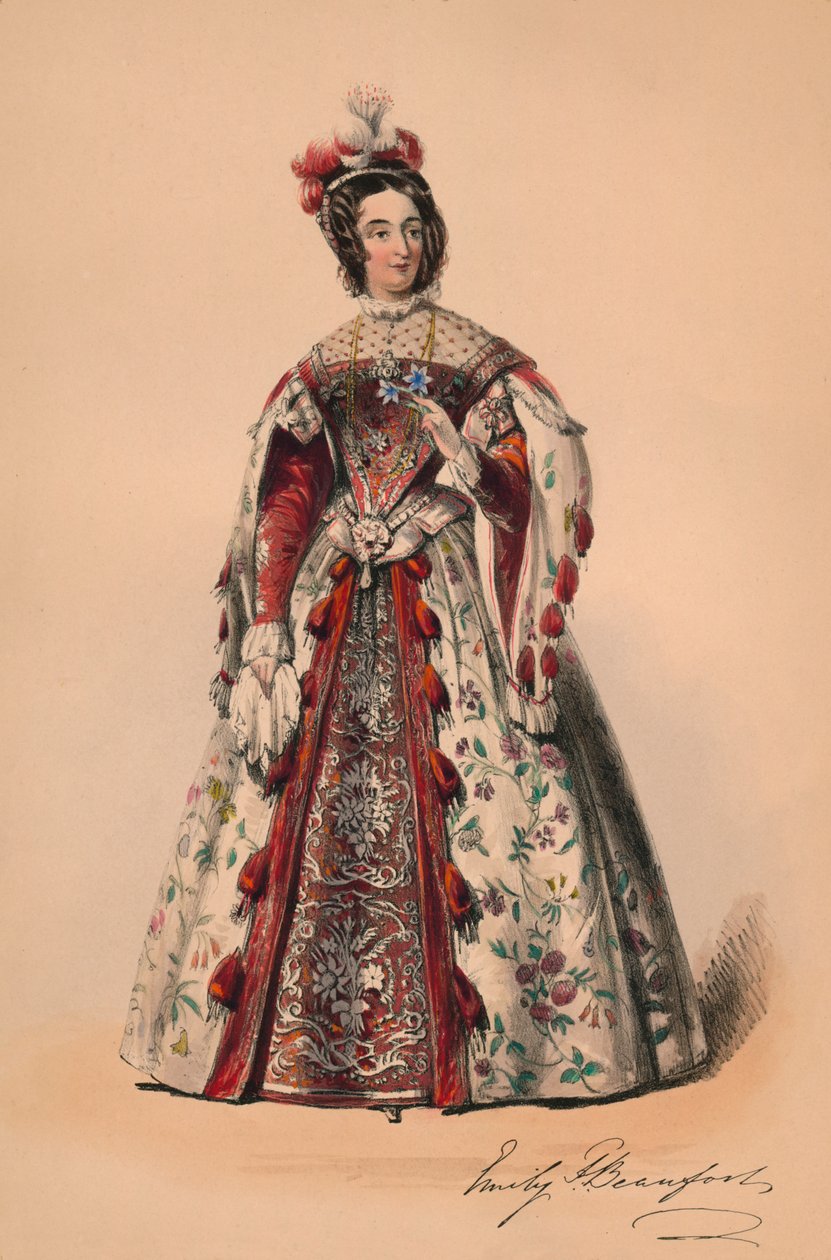 Emily Duchess of Beaufort in costume for Queen Victoria