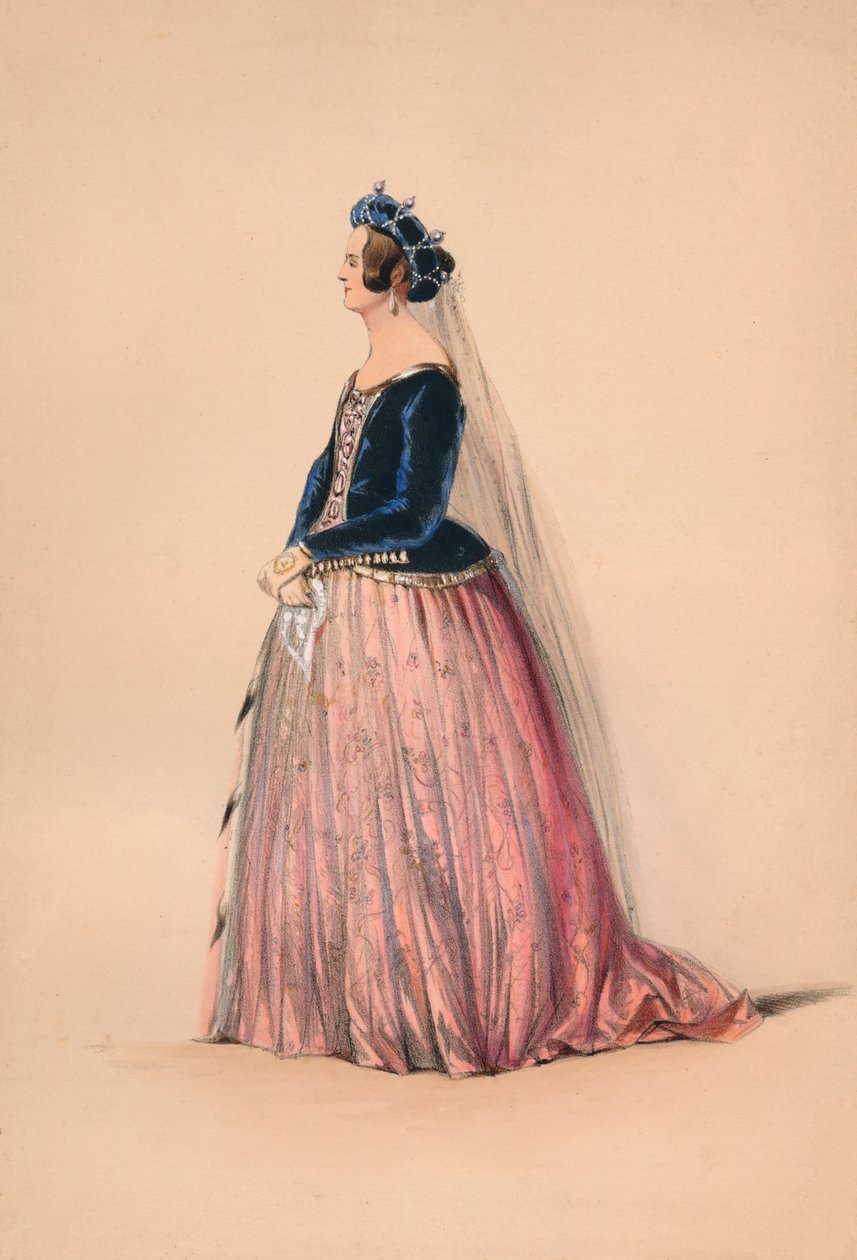 Guest in costume for Queen Victoria