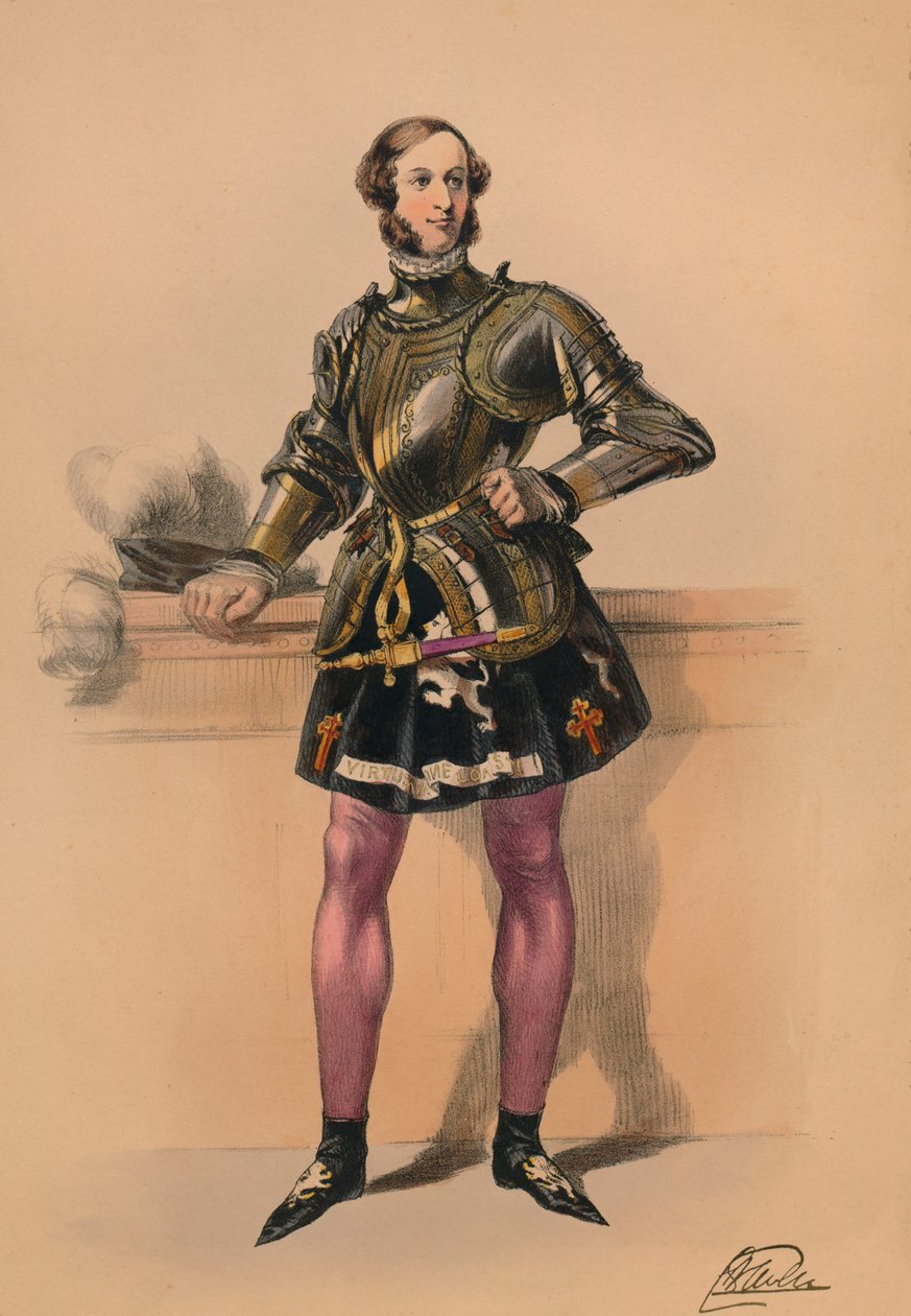 Guest in costume for Queen Victoria
