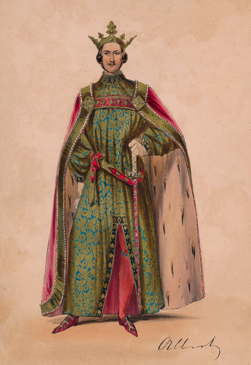 Prince Albert in Costume as Plantagenet King Edward III for the Bal Costumé, May 12 1842, 1843 by John Richard Coke Smyth