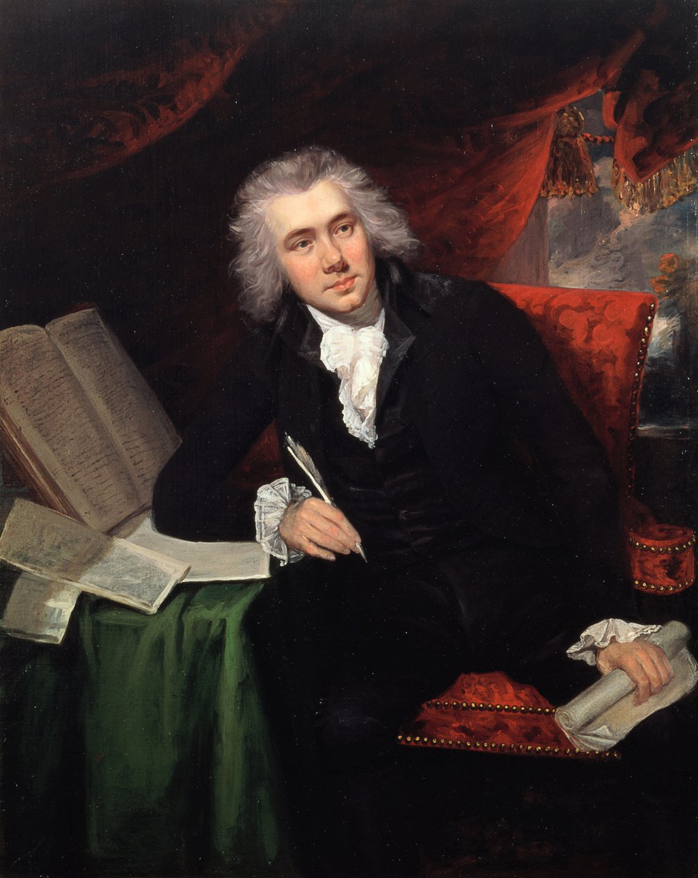 Portrait of William Wilberforce Aged 29 by John Rising