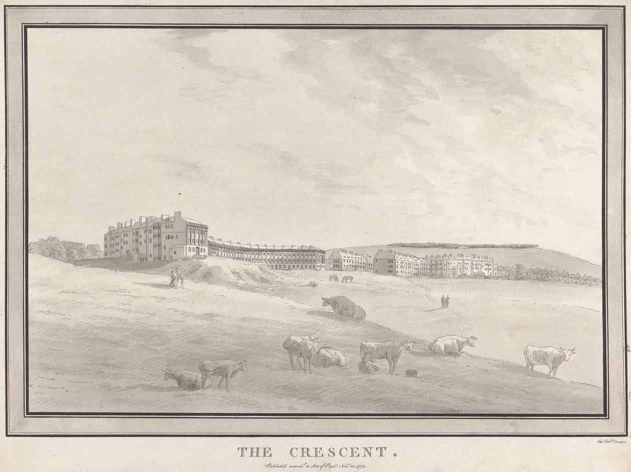 Bath: The Crescent by John Robert Cozens