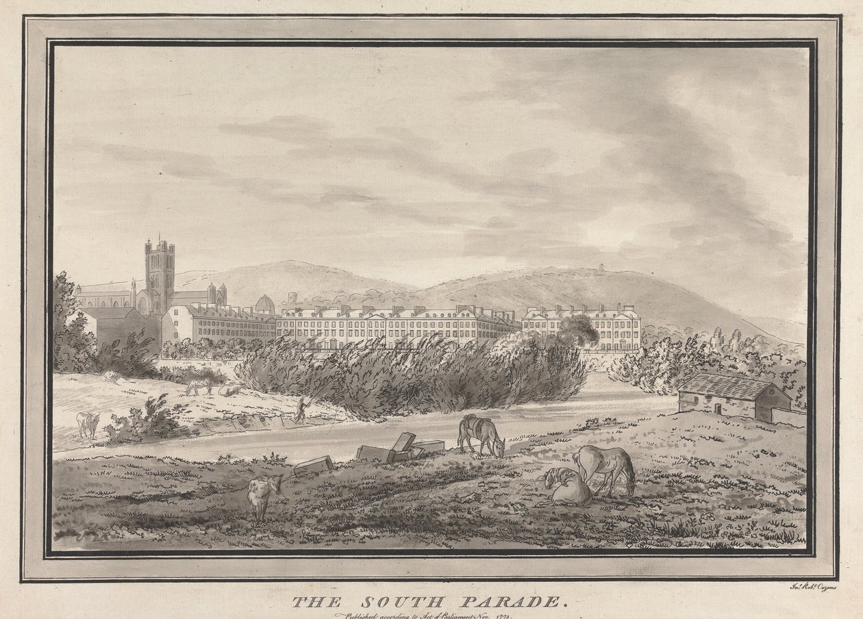 Bath: The South Parade by John Robert Cozens