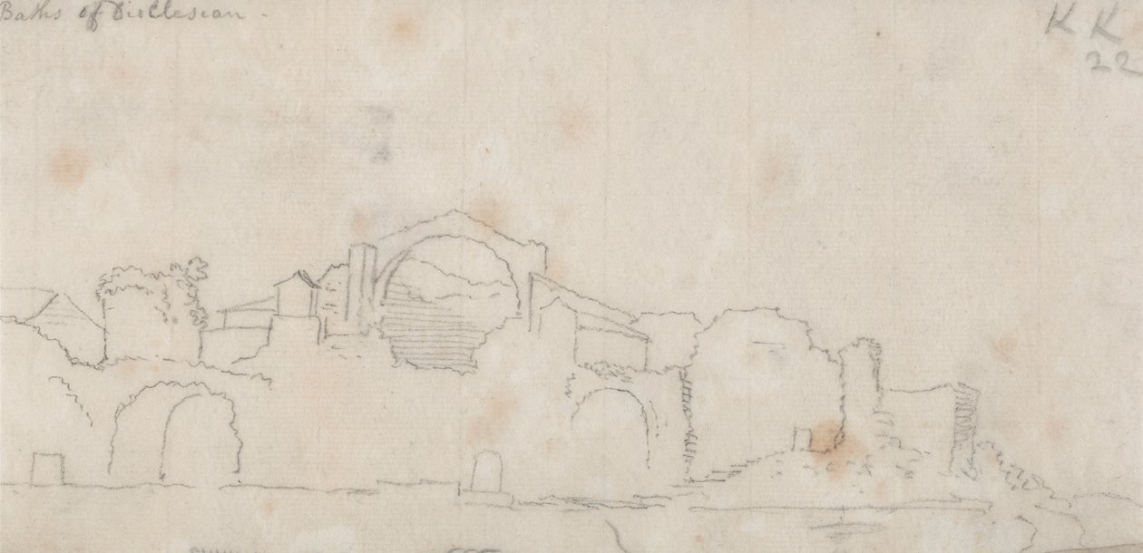 Baths of Dioclesian by John Robert Cozens