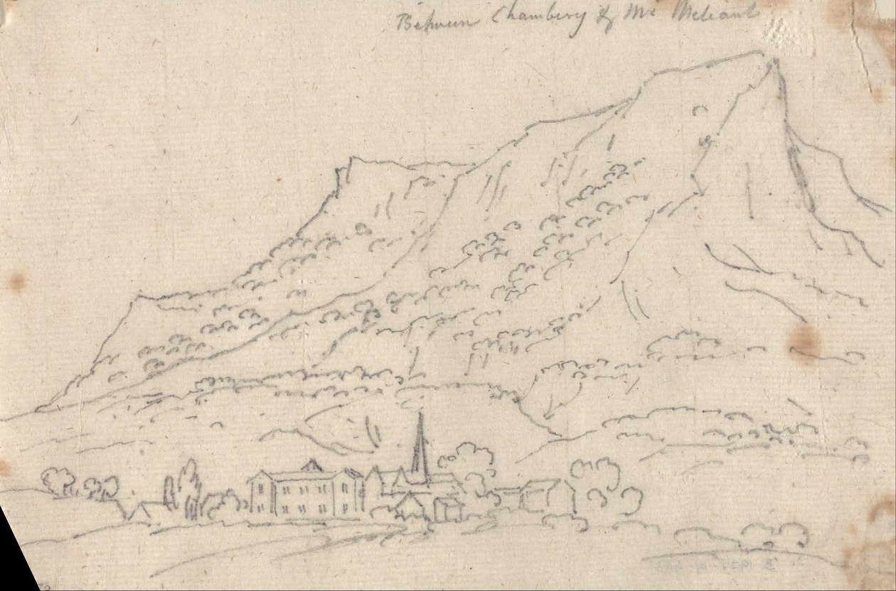 Between Chamberg and Mt. Meliant by John Robert Cozens