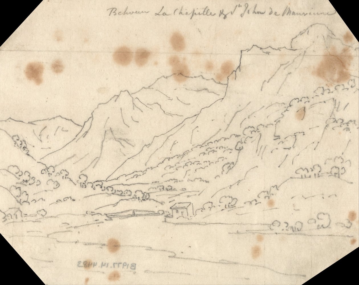 Between La Chapelle and St. John de Maurienne by John Robert Cozens