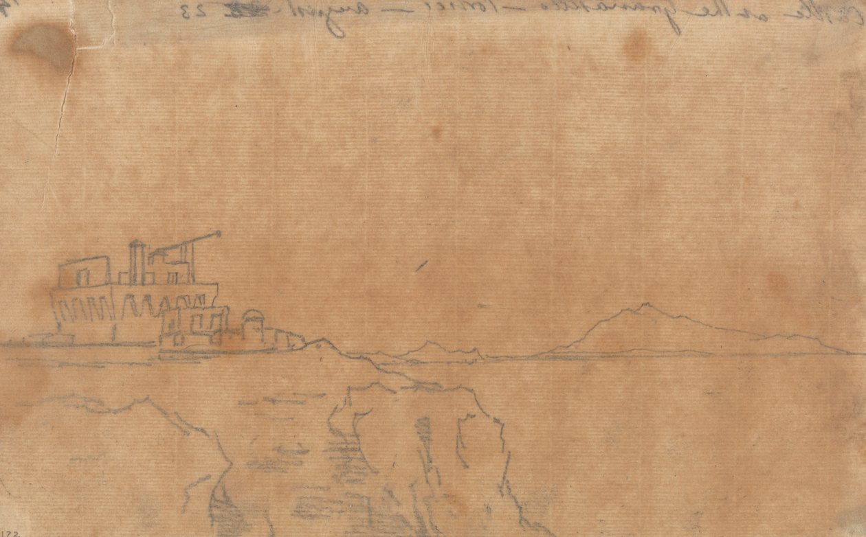 Castle at the Granatello, Portici, August 23 by John Robert Cozens