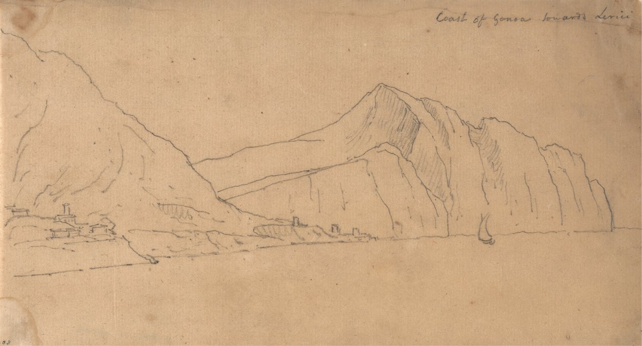 Coast of Genoa Towards Lerici by John Robert Cozens
