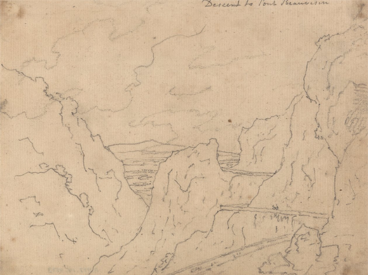Descent to Pont de Beauvoisin by John Robert Cozens