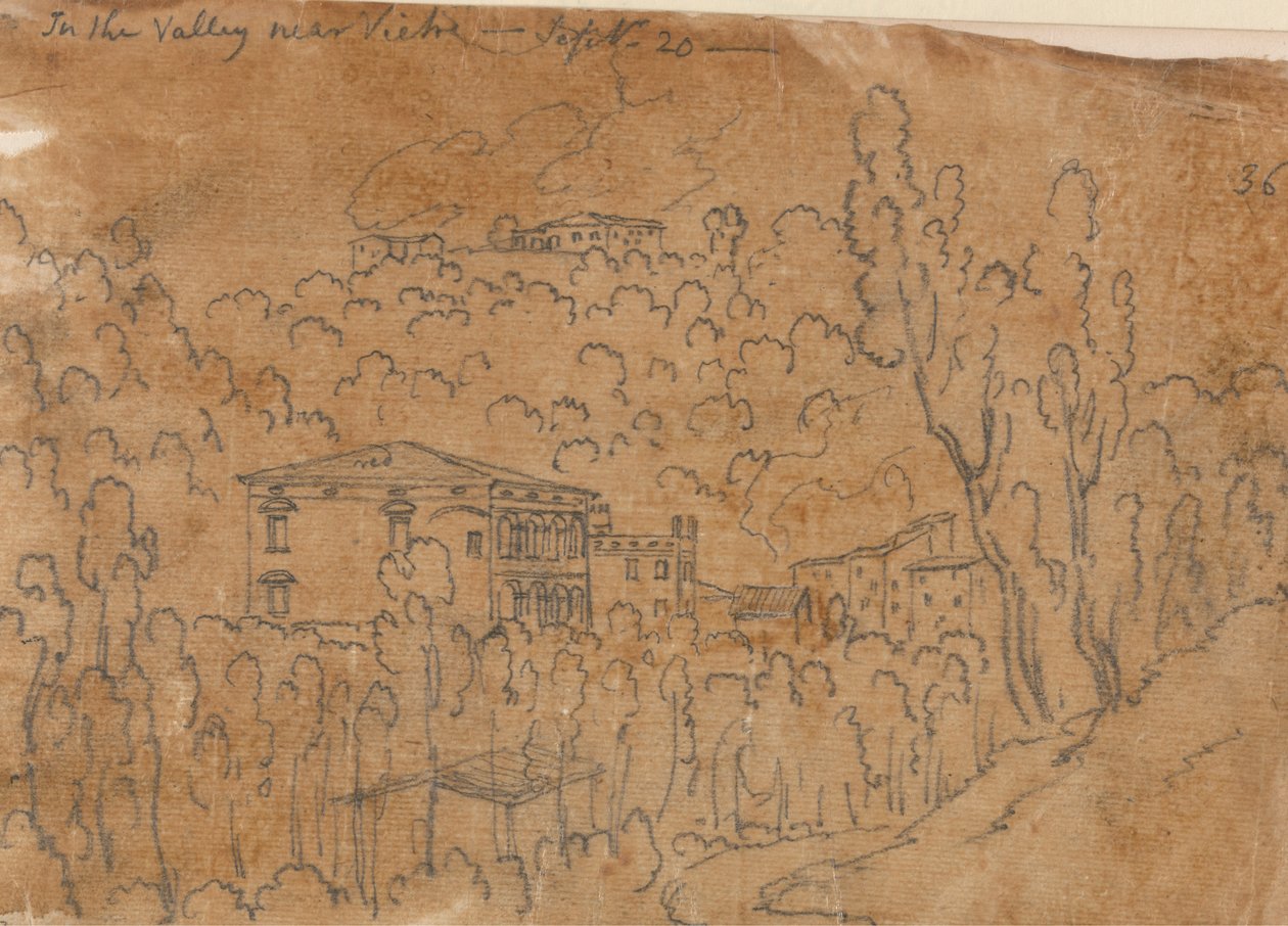 In the Valley near Vietri, 20 September by John Robert Cozens