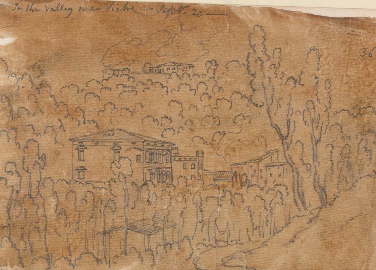 In the Valley near Vietri, September 20 by John Robert Cozens