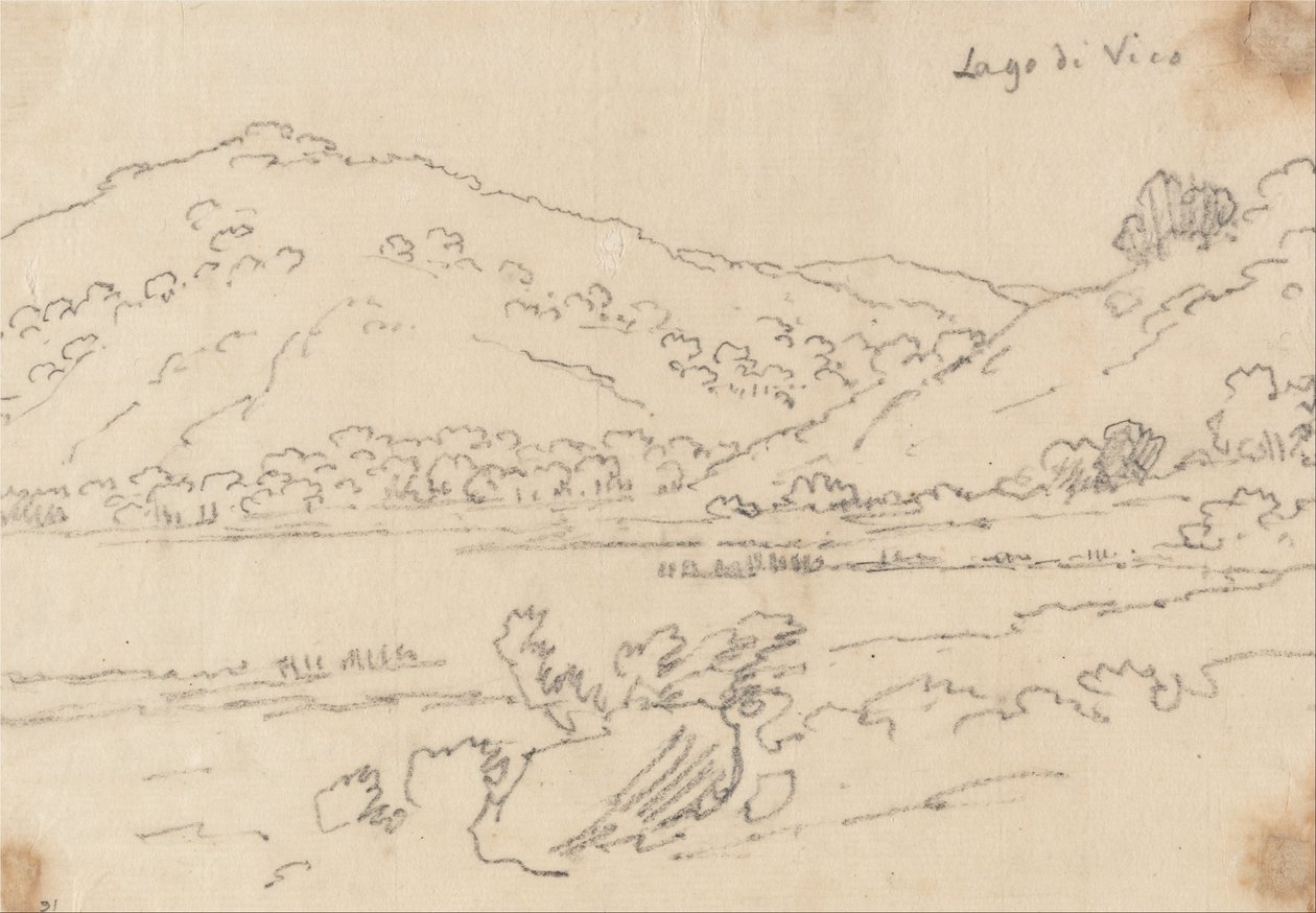 Lake Vico by John Robert Cozens