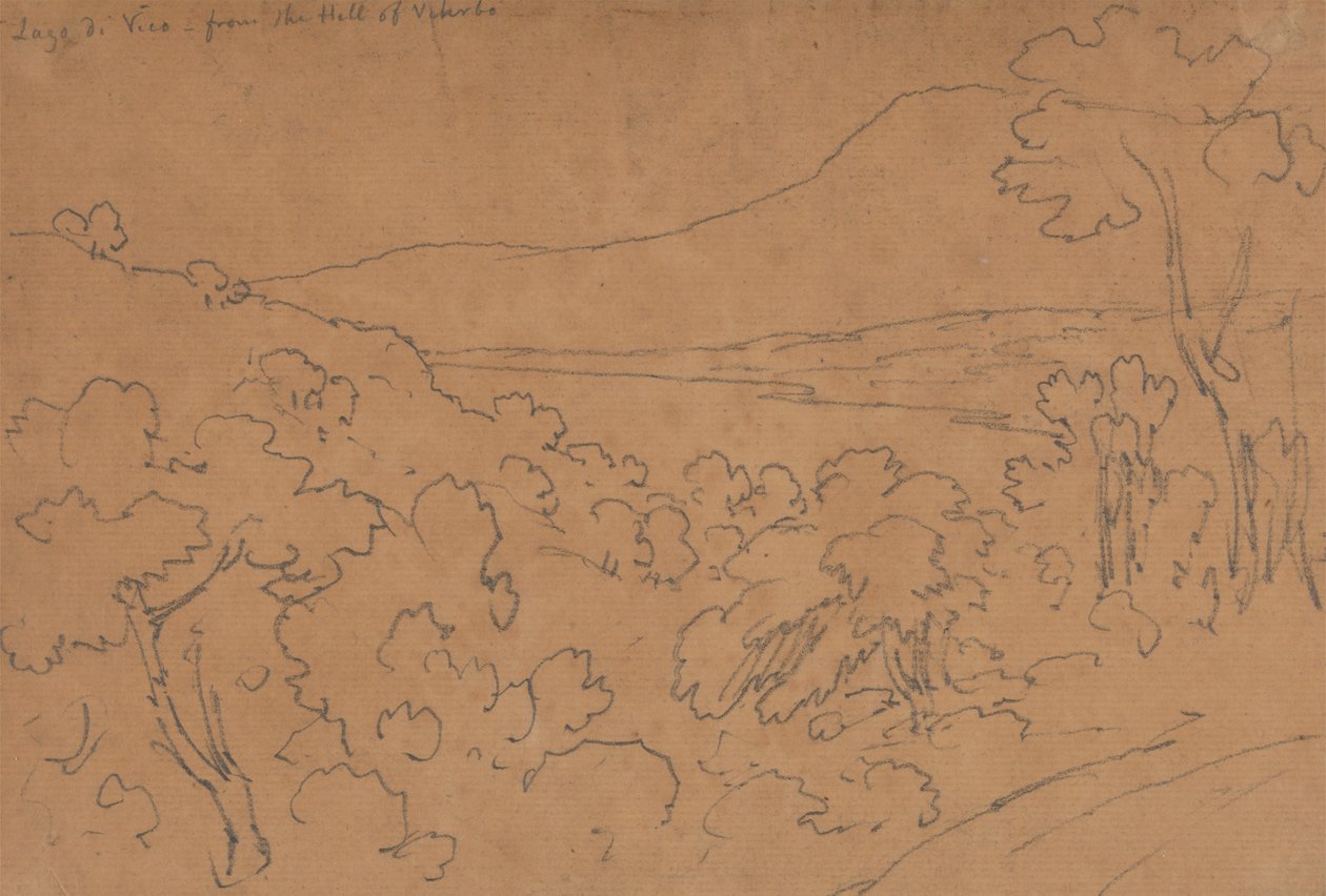 Lago di Vico from the Hill of Viterbo by John Robert Cozens